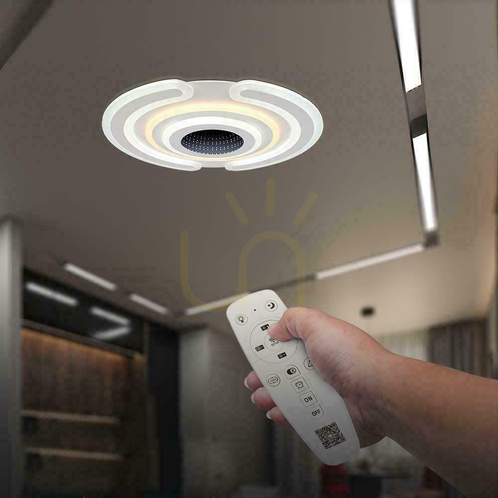 Aussicht V-TAC 95W LED CCT Pilot VT-7960 3000K-6500K 9900lm Deckenleuchte. V-TAC 95W LED CCT Pilot VT-7960 3000K-6500K 9900lm Deckenleuchte.