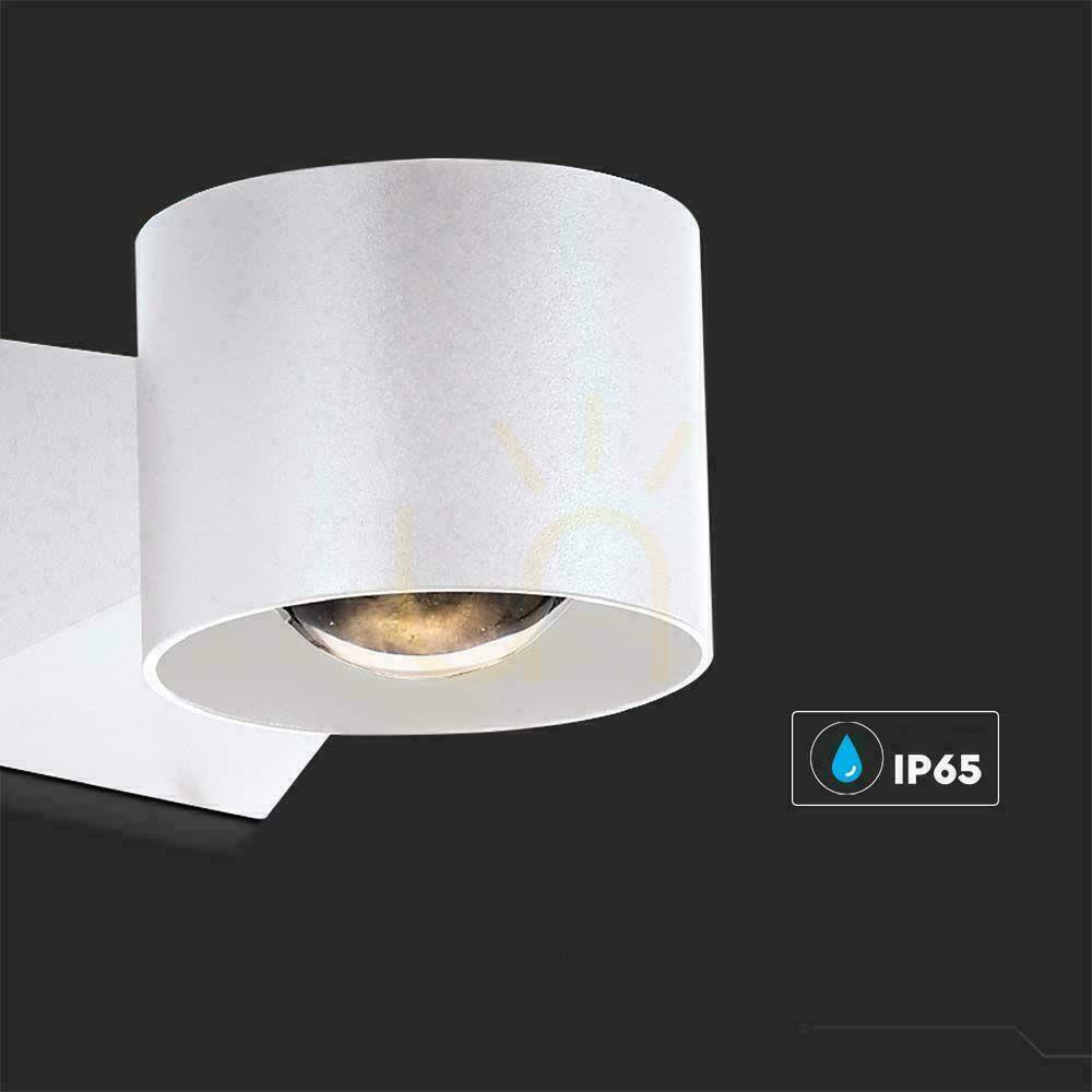Aussicht V-TAC 5W Wandleuchte Top Down Weiß IP65 VT-1179 3000K 465lm V-TAC 5W Wandleuchte Top Down Weiß IP65 VT-1179 3000K 465lm