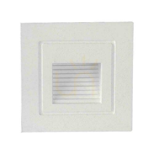 Prüfen V-TAC 3W LED-Treppenleuchte Quadratisch Weiß 230V VT-1128 3000K 180lm.