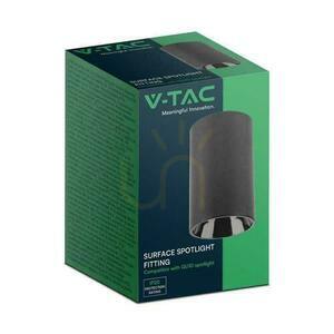 V-TAC GU10 Deckenleuchte Rund Anbauröhre Schwarz 65x100mm VT-1131 3 Jahre Garantie small 1