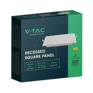 V-TAC LED-Panel Einbau Premium Downlight 3W Quadratisch 90x90 VT-61003 3000K 330lm. small 4