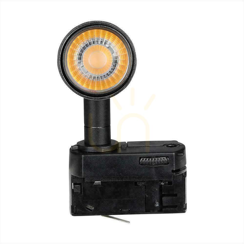 Anzeige V-TAC 15W LED SAMSUNG CHIP CRI90+ Schwarz VT-415 4000K 1500lm 5 Jahre Garantie Schienensystem 3F Leuchte V-TAC 15W LED SAMSUNG CHIP CRI90+ Schwarz VT-415 4000K 1500lm 5 Jahre Garantie Schienensystem 3F Leuchte