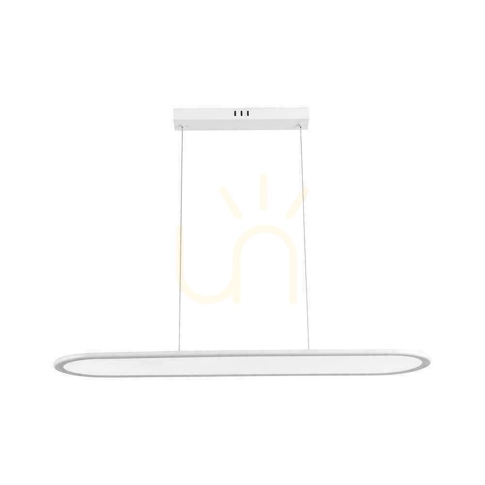 Aussicht V-TAC 24W LED-Pendelleuchte Weiß VT-7821 4000K 3000lm V-TAC 24W LED-Pendelleuchte Weiß VT-7821 4000K 3000lm