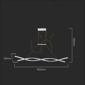 V-TAC 30W LED-Pendelleuchte Weiß VT-7822 4000K 3450lm small 1