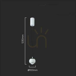 LED-Pendelleuchte V-TAC VT-7830 weiß 9 W 3000 K 1000 lm small 1