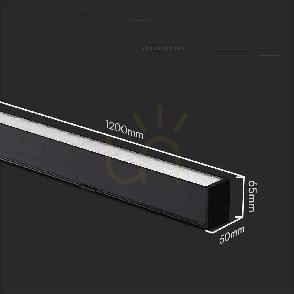Vorschau V-TAC LED Linear SAMSUNG CHIP 40W CCT Abgependelt 120cm Schwarz VT-7-44 3000K+4000K+6400K 3400lm 5 Jahre Garantie V-TAC LED Linear SAMSUNG CHIP 40W CCT Abgependelt 120cm Schwarz VT-7-44 3000K+4000K+6400K 3400lm 5 Jahre Garantie