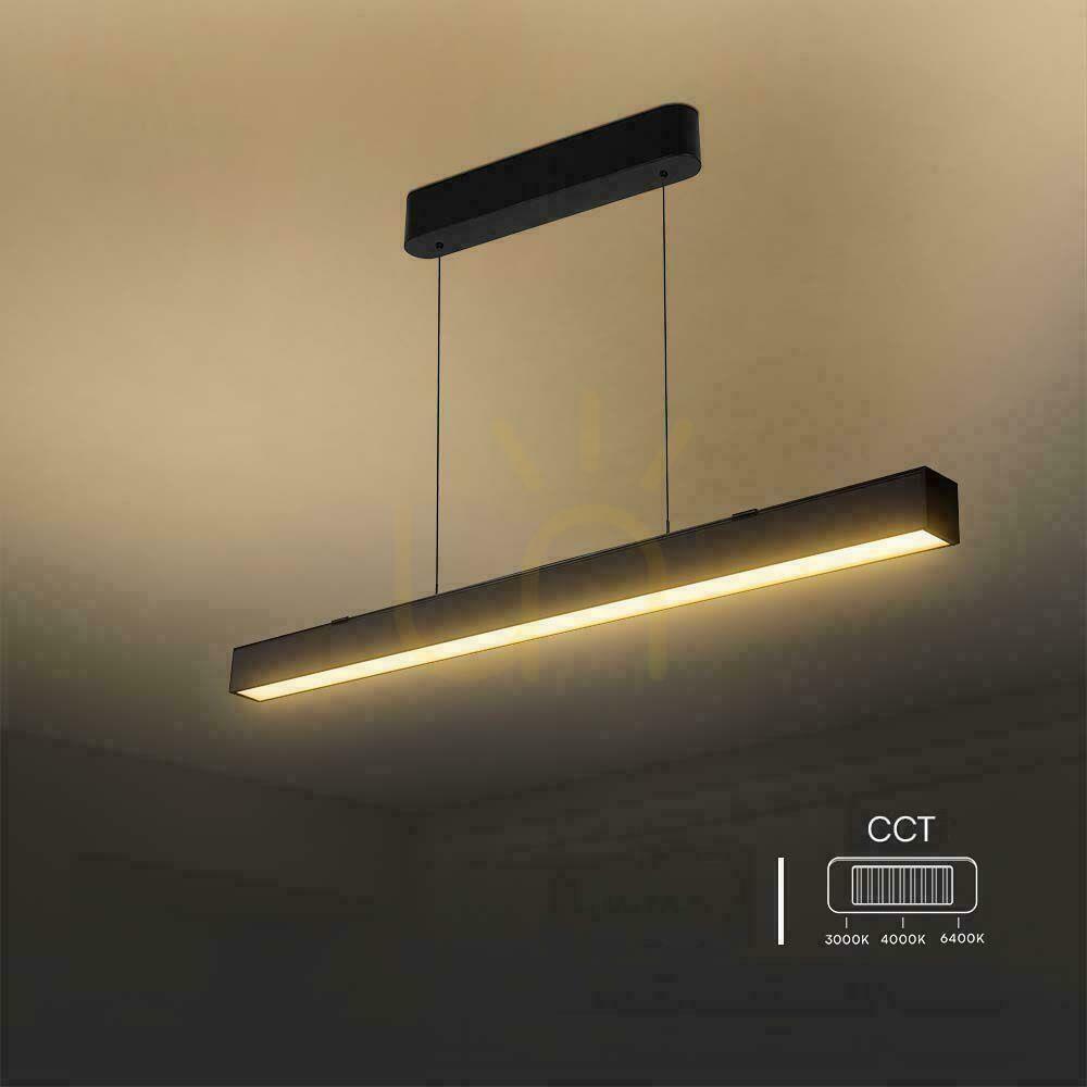 Prüfen V-TAC LED Linear SAMSUNG CHIP 40W CCT Abgependelt 120cm Schwarz VT-7-44 3000K+4000K+6400K 3400lm 5 Jahre Garantie V-TAC LED Linear SAMSUNG CHIP 40W CCT Abgependelt 120cm Schwarz VT-7-44 3000K+4000K+6400K 3400lm 5 Jahre Garantie