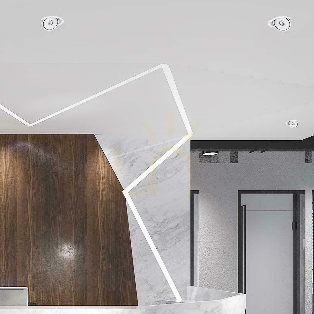 Vorschau V-TAC LED Tilt Downlight 20W LED COB CRI90+ CCT Weiß VT-2520 3000K-4000K-6400K 1408lm. V-TAC LED Tilt Downlight 20W LED COB CRI90+ CCT Weiß VT-2520 3000K-4000K-6400K 1408lm.