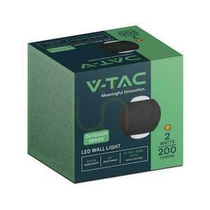 Wandmontage Top Down V-TAC 2W LED Leuchte IP54 Schwarz VT-2502 3000K 200lm small 4
