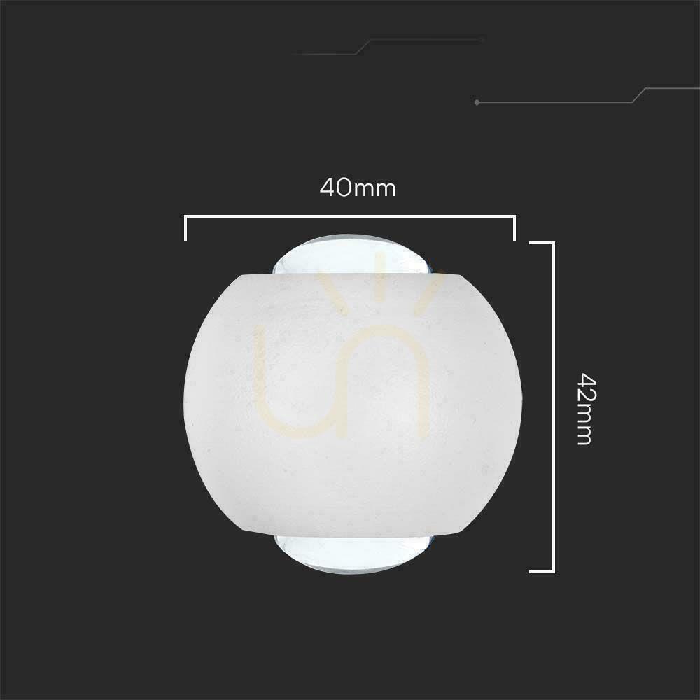 Anzeige Wandmontage Top Down V-TAC 2W LED-Leuchte IP54 Weiß VT-2502 4000K 200lm Wandmontage Top Down V-TAC 2W LED-Leuchte IP54 Weiß VT-2502 4000K 200lm