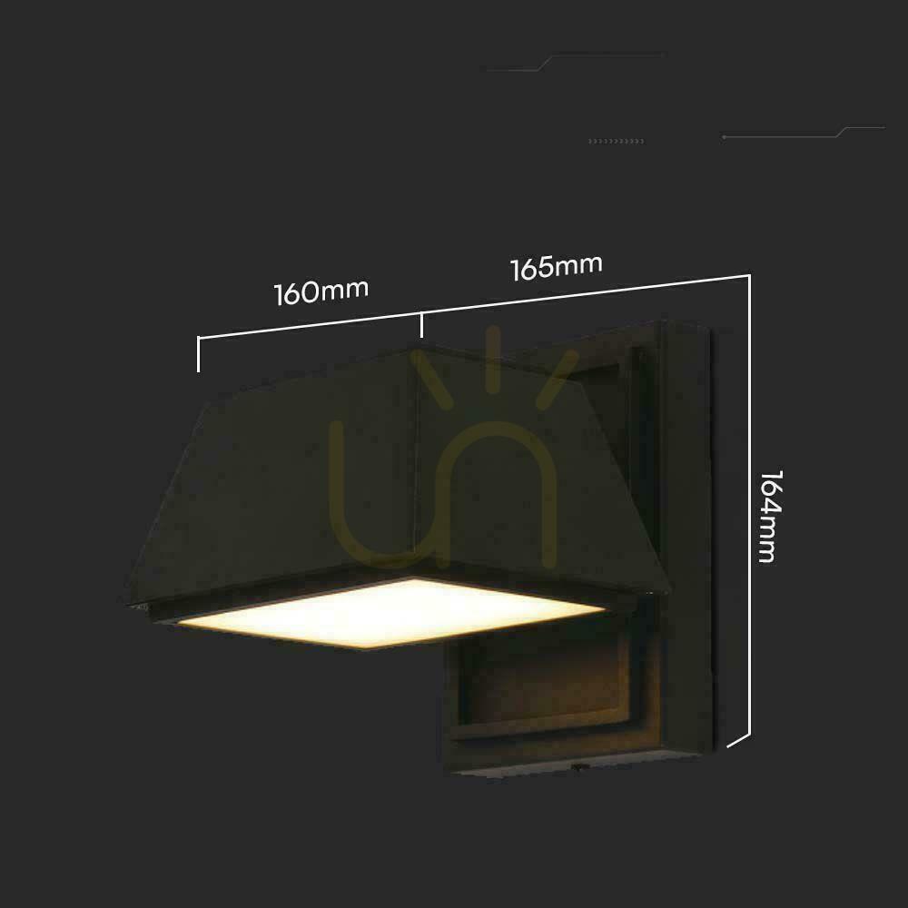 Vorschau Wandleuchte V-TAC 14W LED Schwarz Top Down IP65 VT-1192 4000K 1950lm. Wandleuchte V-TAC 14W LED Schwarz Top Down IP65 VT-1192 4000K 1950lm.