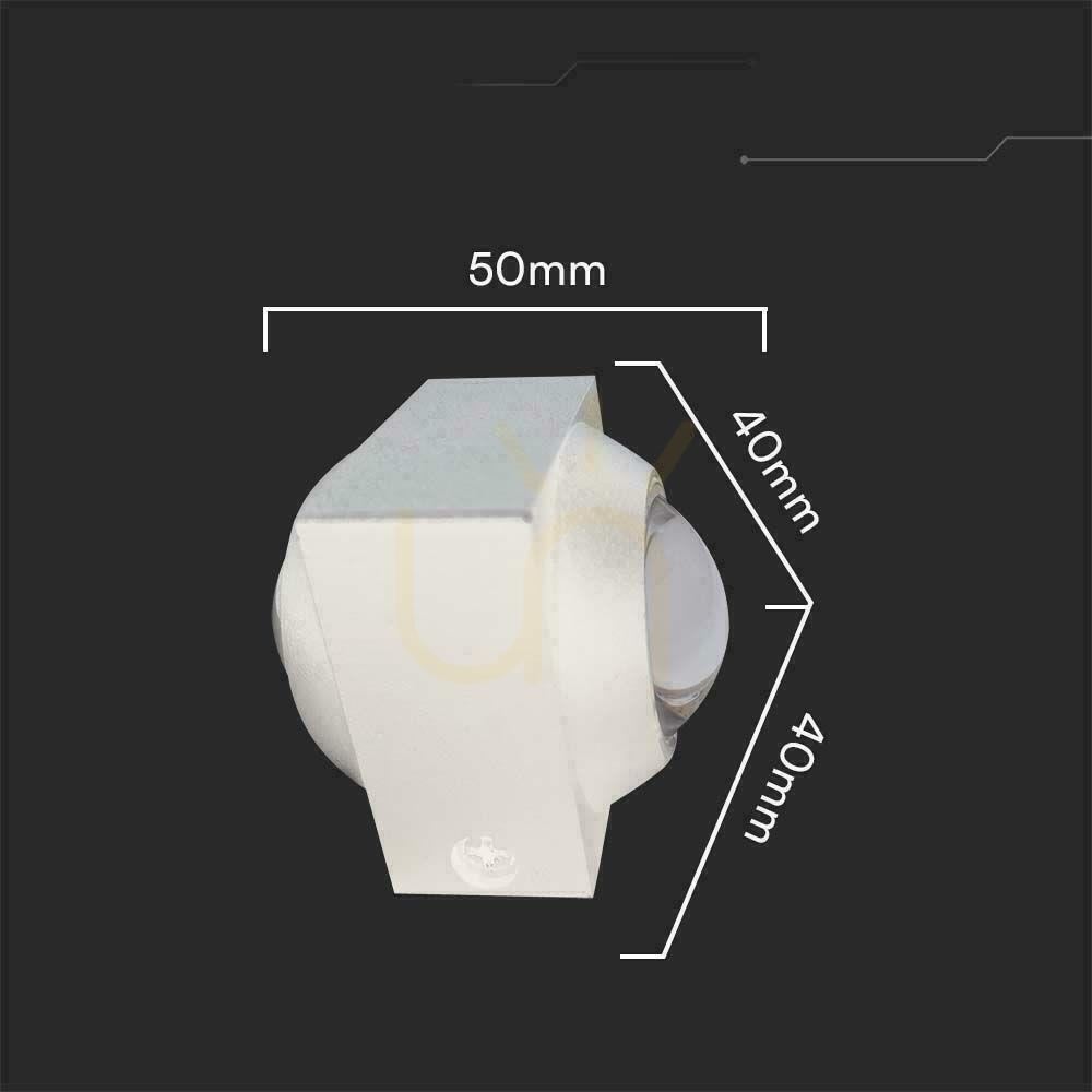 Vorschau Wandmontage Top Down V-TAC 2W LED-Leuchte IP54 Weiß VT-2503 3000K 200lm Wandmontage Top Down V-TAC 2W LED-Leuchte IP54 Weiß VT-2503 3000K 200lm