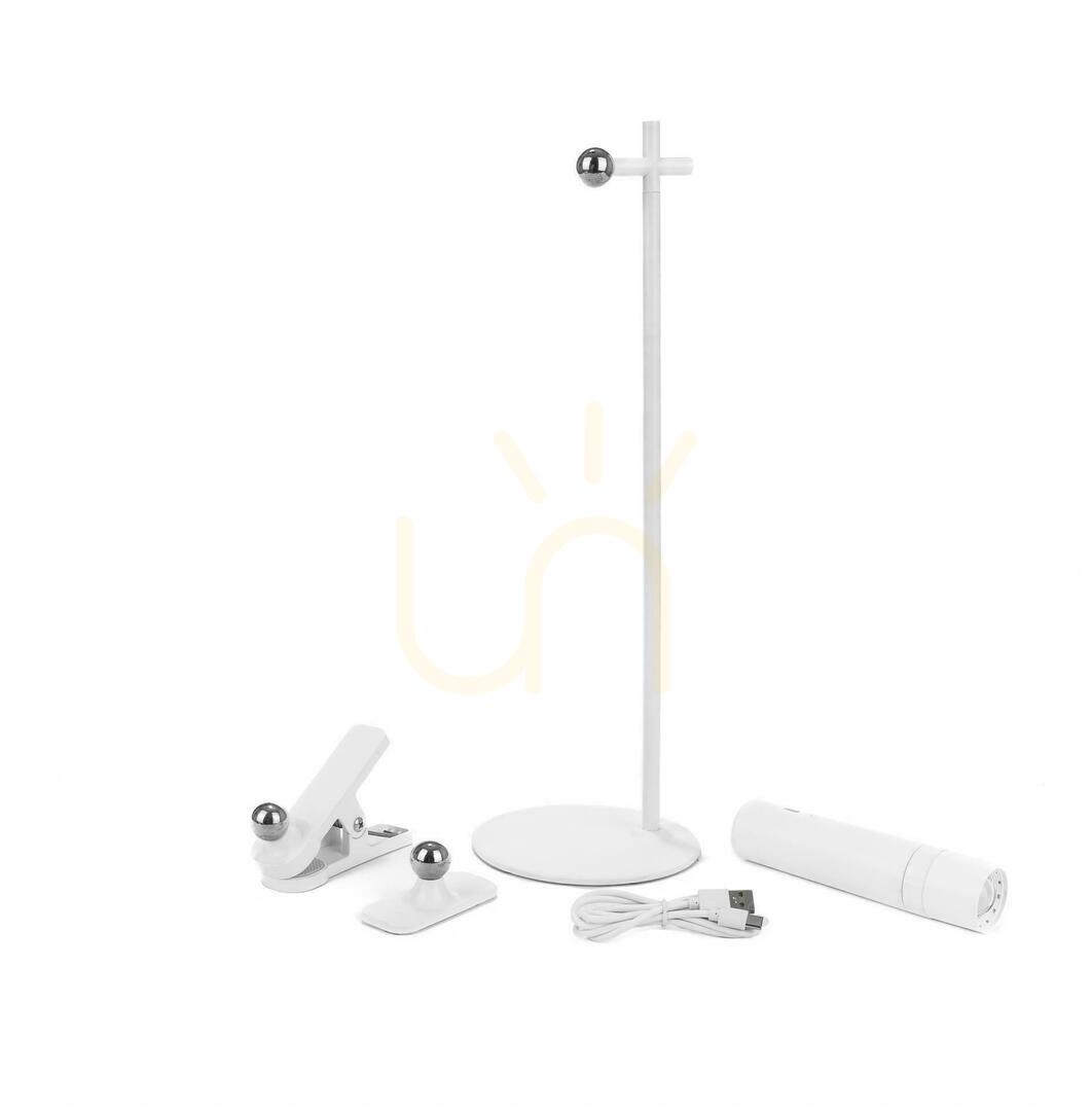 Aussicht V-TAC 4-in-1 Schreibtischlampe 37cm Tapete Clip Taschenlampe 3W LED Weiß VT-7413 4000K 300lm V-TAC 4-in-1 Schreibtischlampe 37cm Tapete Clip Taschenlampe 3W LED Weiß VT-7413 4000K 300lm