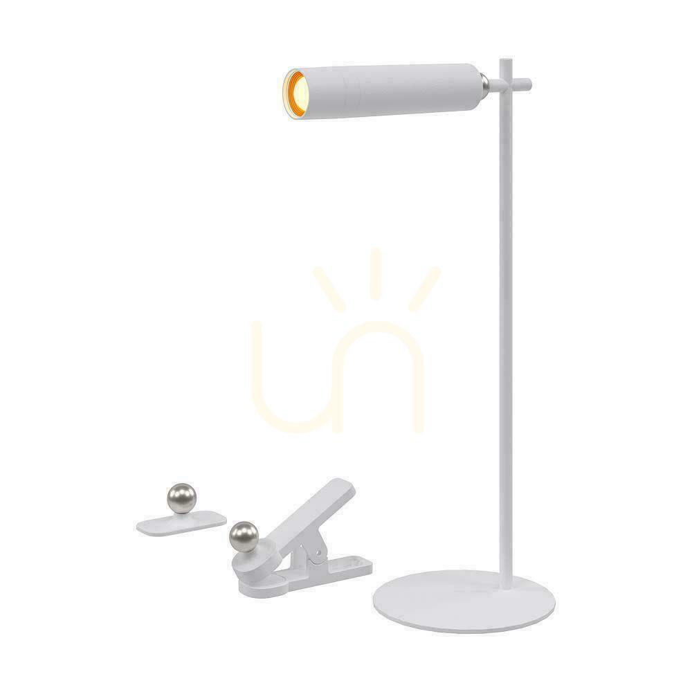 Vorschau V-TAC 4-in-1 Schreibtischlampe 37cm Tapete Clip Taschenlampe 3W LED Weiß VT-7413 4000K 300lm V-TAC 4-in-1 Schreibtischlampe 37cm Tapete Clip Taschenlampe 3W LED Weiß VT-7413 4000K 300lm
