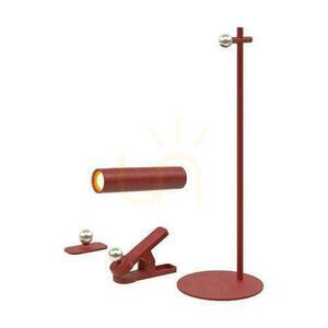 V-TAC 4-in-1 Schreibtischlampe 37cm Tapete Clip Taschenlampe 3W LED Rot VT-7413 4000K 300lm small 2