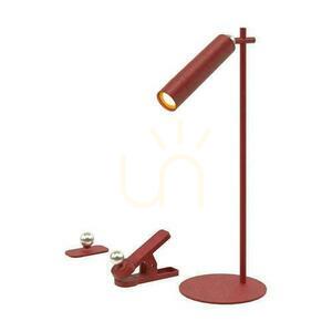 V-TAC 4-in-1 Schreibtischlampe 37cm Tapete Clip Taschenlampe 3W LED Rot VT-7413 4000K 300lm small 0