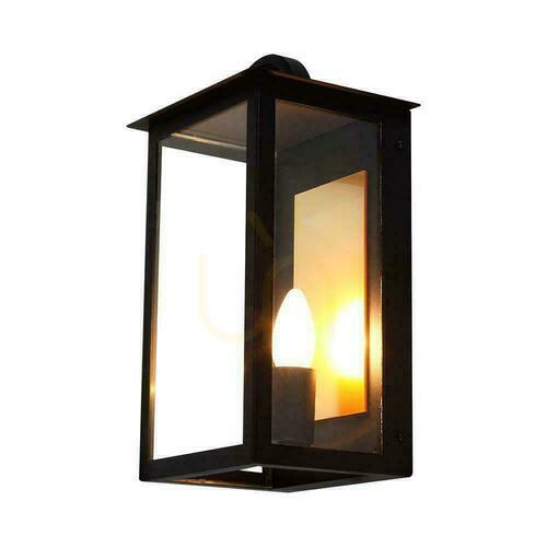 Prüfen Wandleuchte V-TAC E14 Schwarz Classic IP65 VT-1190
