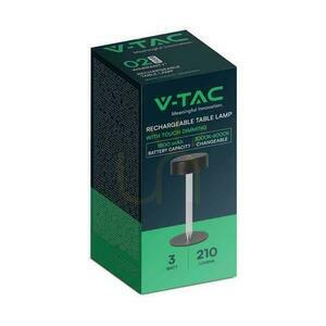 V-TAC 3W LED Nachttischlampe 23cm USB Aufladung CCT Dimmbar Schwarz VT-7567 3000K-6000K 210lm small 1