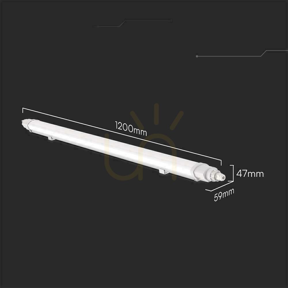 Zeige Hermetische LED-Leuchte V-TAC WP LINKABLE 120cm VT-80120 4000K 3900lm Hermetische LED-Leuchte V-TAC WP LINKABLE 120cm VT-80120 4000K 3900lm