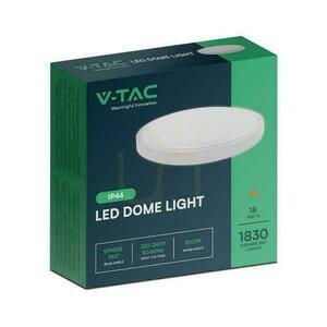 Plafond V-TAC 18W LED Rund 25cm Aufputz IP44 Weiß VT-8618 4000K 1830lm small 2
