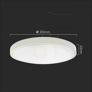 Plafond V-TAC 18W LED Rund 25cm Aufputz IP44 Weiß VT-8618 4000K 1830lm small 3