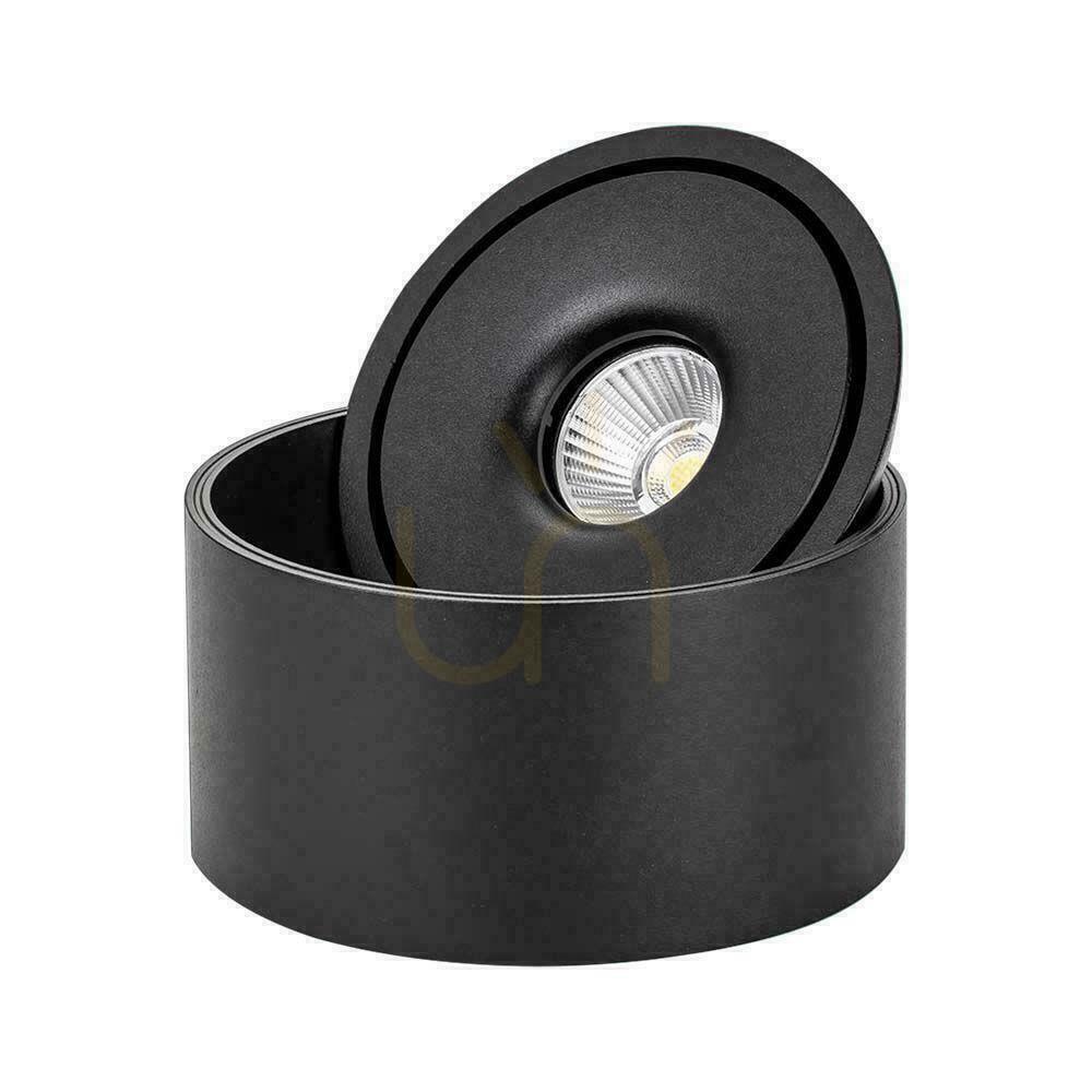 Aussicht Anbaudownlight V-TAC 28W Tilt CRI90 CCT Schwarz VT-2833 3000K-4000K-6400K 2500lm. Anbaudownlight V-TAC 28W Tilt CRI90 CCT Schwarz VT-2833 3000K-4000K-6400K 2500lm.