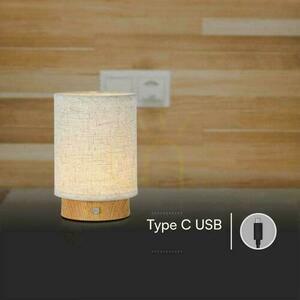 V-TAC 3W LED-Schreibtisch Nachtlicht Ladegerät Dimmbar Holz VT-7569 3000K 110lm. 3 V-TAC 3W LED-Schreibtisch Nachtlicht Ladegerät Dimmbar Holz VT-7569 3000K 110lm. small 3