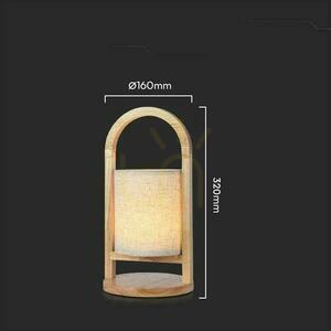 V-TAC 1.5W LED-Schreibtisch-Nachtlicht Ladegerät Dimmbar Holz VT-7570 3000K 100lm small 2