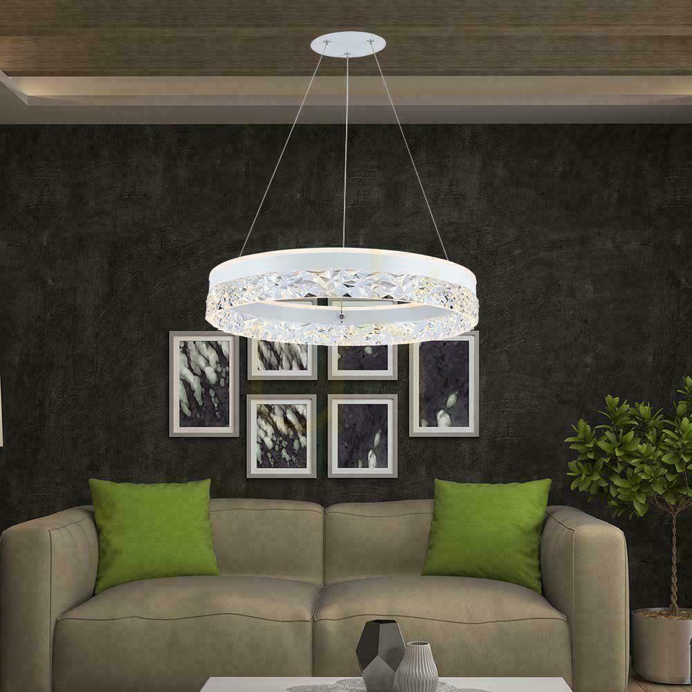Prüfen V-TAC 25W LED-Pendelleuchte Weiß VT-7581 3000K 3000lm V-TAC 25W LED-Pendelleuchte Weiß VT-7581 3000K 3000lm