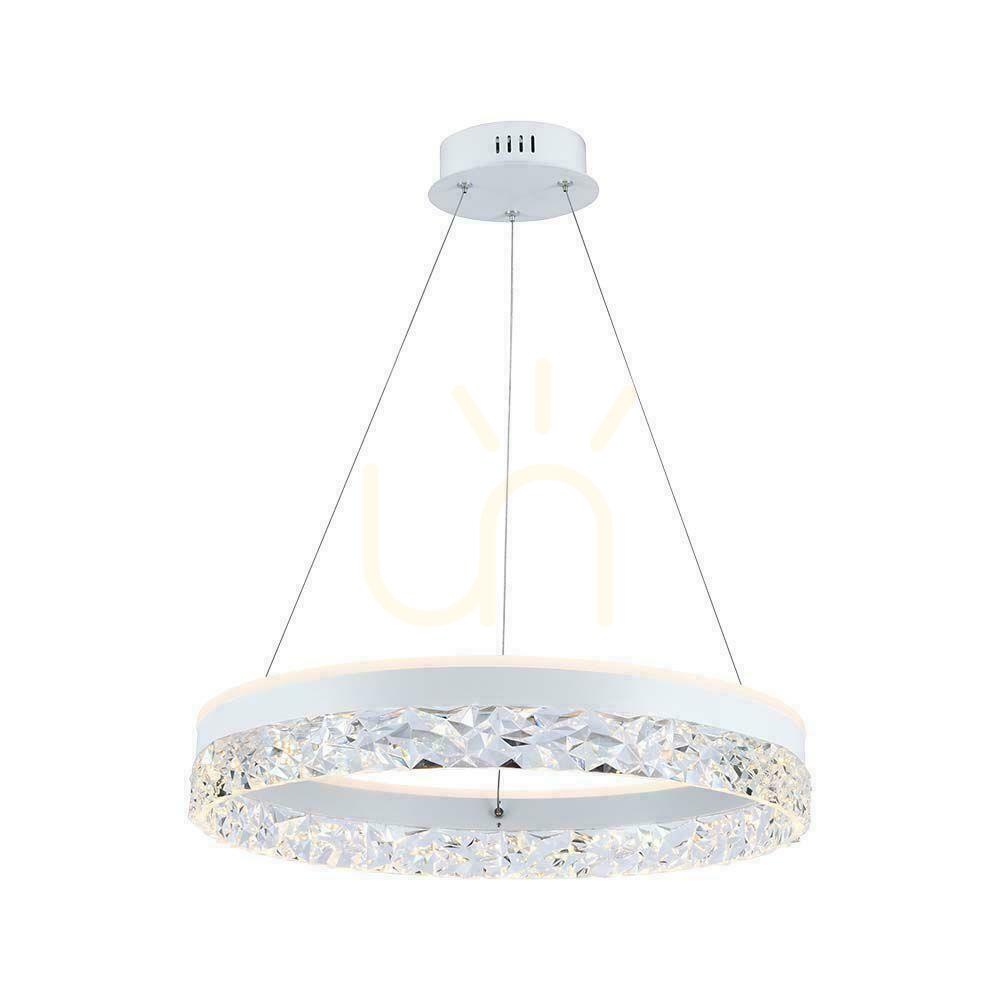 Prüfen V-TAC 25W LED-Pendelleuchte Weiß VT-7581 3000K 3000lm V-TAC 25W LED-Pendelleuchte Weiß VT-7581 3000K 3000lm