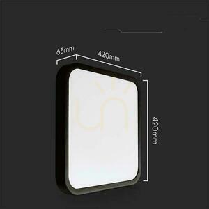 Plafond V-TAC 48W LED Quadratisch 42x42cm Aufbaumontage IP44 Schwarz VT-8630B 3000K 5160lm 4 Plafond V-TAC 48W LED Quadratisch 42x42cm Aufbaumontage IP44 Schwarz VT-8630B 3000K 5160lm small 4