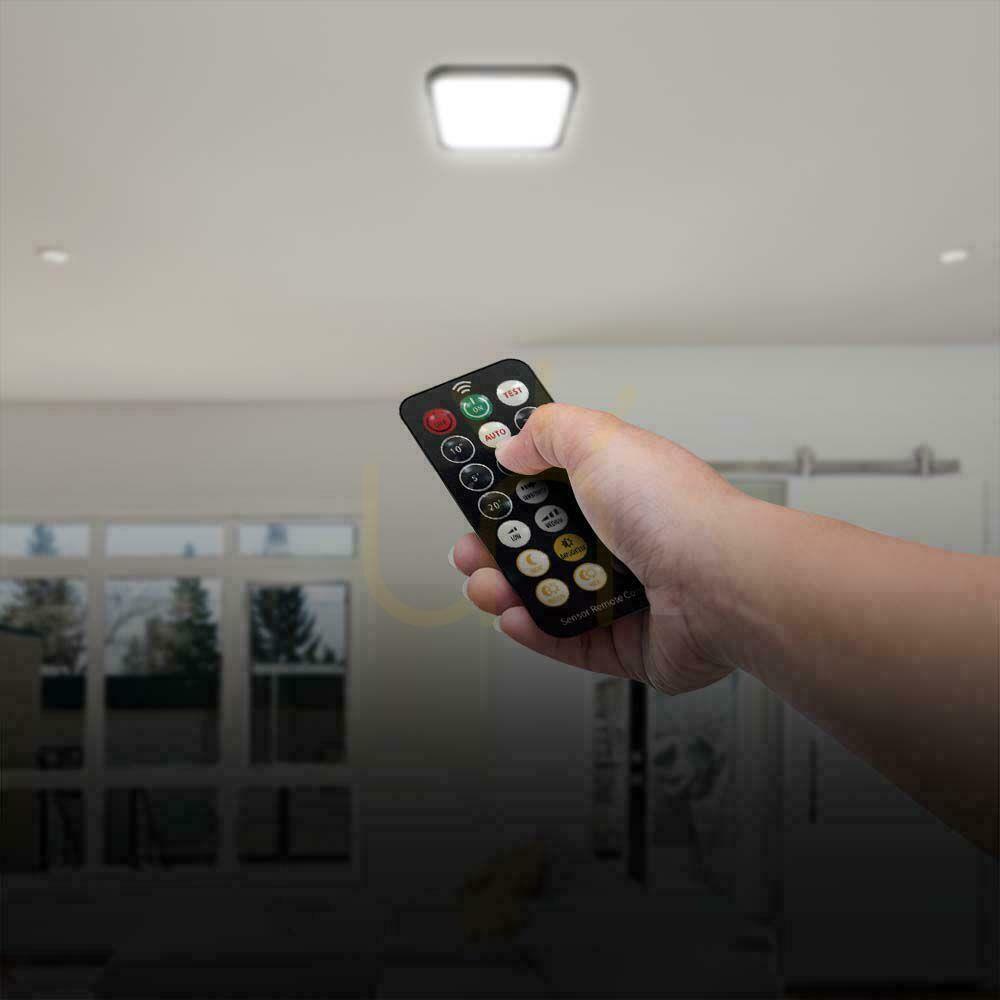 Anzeige Plafond V-TAC 18W LED Quadratisch 30x30cm Aufputz Pilot Bewegungsmelder IP44 Schwarz VT-8618S 4000K 1830lm Plafond V-TAC 18W LED Quadratisch 30x30cm Aufputz Pilot Bewegungsmelder IP44 Schwarz VT-8618S 4000K 1830lm