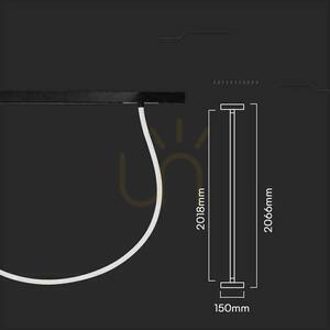 Magnetic 48V V-TAC 23W LED CCT 30st SMART 200cm WiFi TRACKLIGHT Schienenleuchte Schwarz VT-42024 2700K-6400K 2810lm 3 Jahre Garantie small 5
