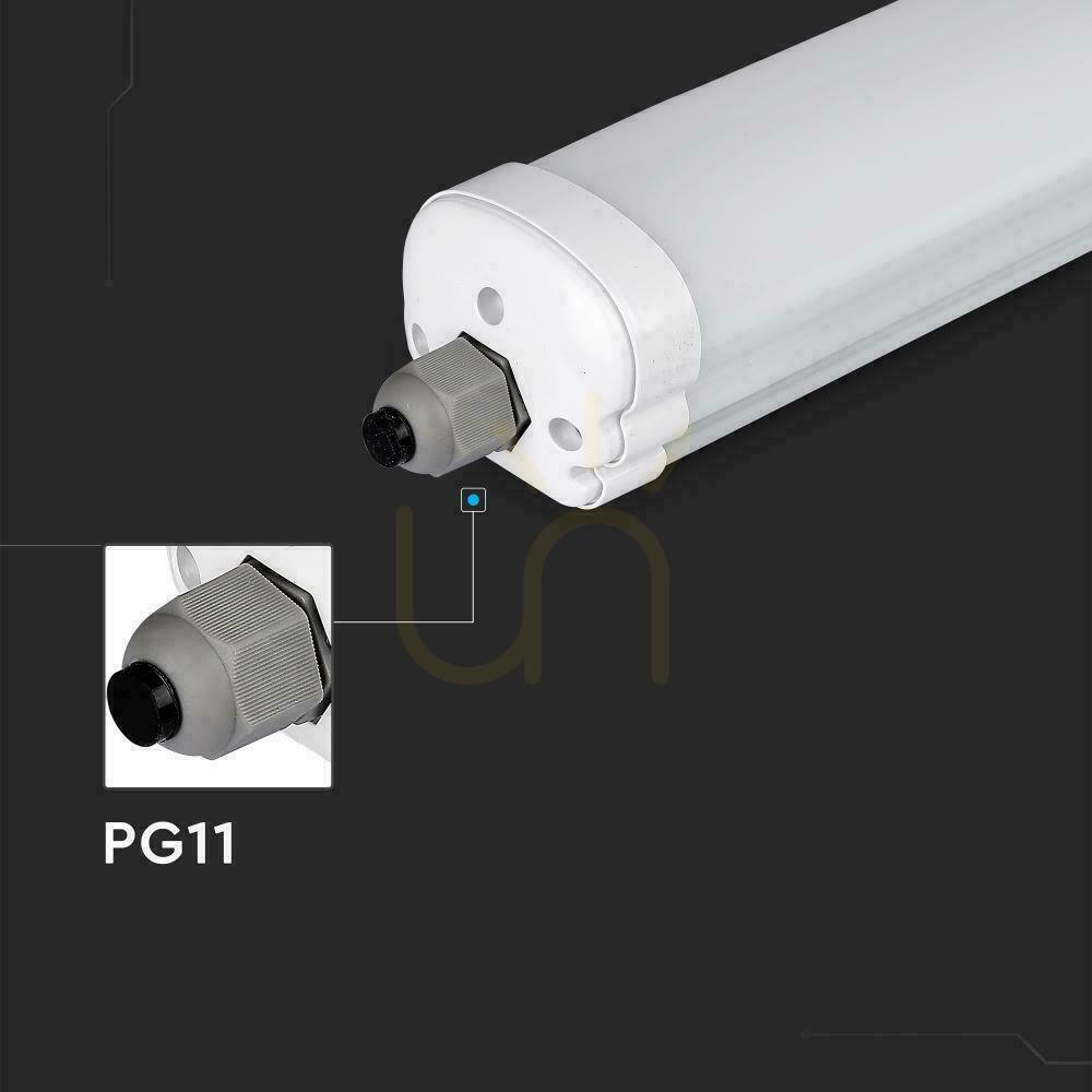 Zeige V-TAC SAMSUNG CHIP G-SERIES 150cm 48W 120Lm/W VT-1574 4000K 5760lm Hermetische LED-Leuchte 3 Jahre Garantie V-TAC SAMSUNG CHIP G-SERIES 150cm 48W 120Lm/W VT-1574 4000K 5760lm Hermetische LED-Leuchte 3 Jahre Garantie