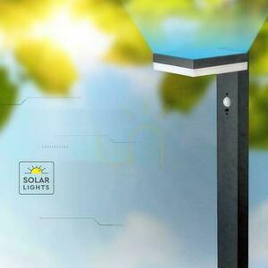 V-TAC 80cm Solar Gartenmast 5.5W LED IP54 Quadratisch Schwarz VT-1167 3000K 220lm 3 Jahre Garantie small 4
