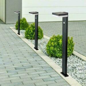 V-TAC 80cm Solar Gartenmast 5.5W LED IP54 Quadratisch Schwarz VT-1167 3000K 220lm 3 Jahre Garantie small 5