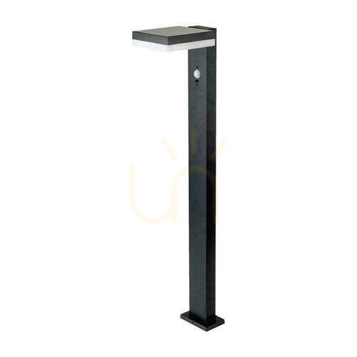 Prüfen V-TAC 80cm Solar Gartenmast 5.5W LED IP54 Quadratisch Schwarz VT-1167 3000K 220lm 3 Jahre Garantie