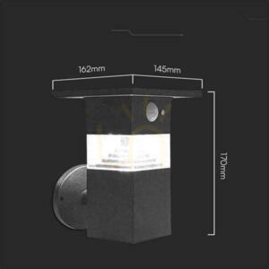 V-TAC 5.5W LED IP54 Schwarz VT-1169 3000K 250lm Solar Garten Wandlampe 3 Jahre Garantie 4 V-TAC 5.5W LED IP54 Schwarz VT-1169 3000K 250lm Solar Garten Wandlampe 3 Jahre Garantie small 4