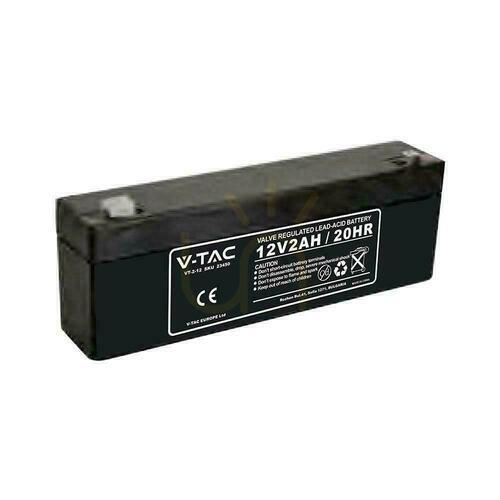 Prüfen Wartungsfreie 2.0AH V-TAC T1 Gel-Batterie 178x35x60(67)mm VT-2-12 5 Jahre Garantie