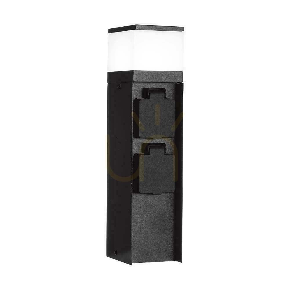 Prüfen Gartenpfosten LED G9 V-TAC 2 Steckdosen 2x16A 23cm 3600W IP44 Graphit VT-1197 3 Jahre Garantie Gartenpfosten LED G9 V-TAC 2 Steckdosen 2x16A 23cm 3600W IP44 Graphit VT-1197 3 Jahre Garantie