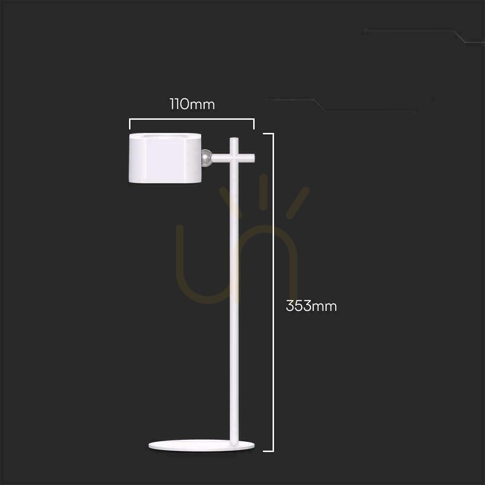 Zeige V-TAC 4-in-1 Schreibtischlampe 35cm Tapete Clip Taschenlampe 3W LED CCT Weiß VT-10115 3000K-6000K 300lm V-TAC 4-in-1 Schreibtischlampe 35cm Tapete Clip Taschenlampe 3W LED CCT Weiß VT-10115 3000K-6000K 300lm