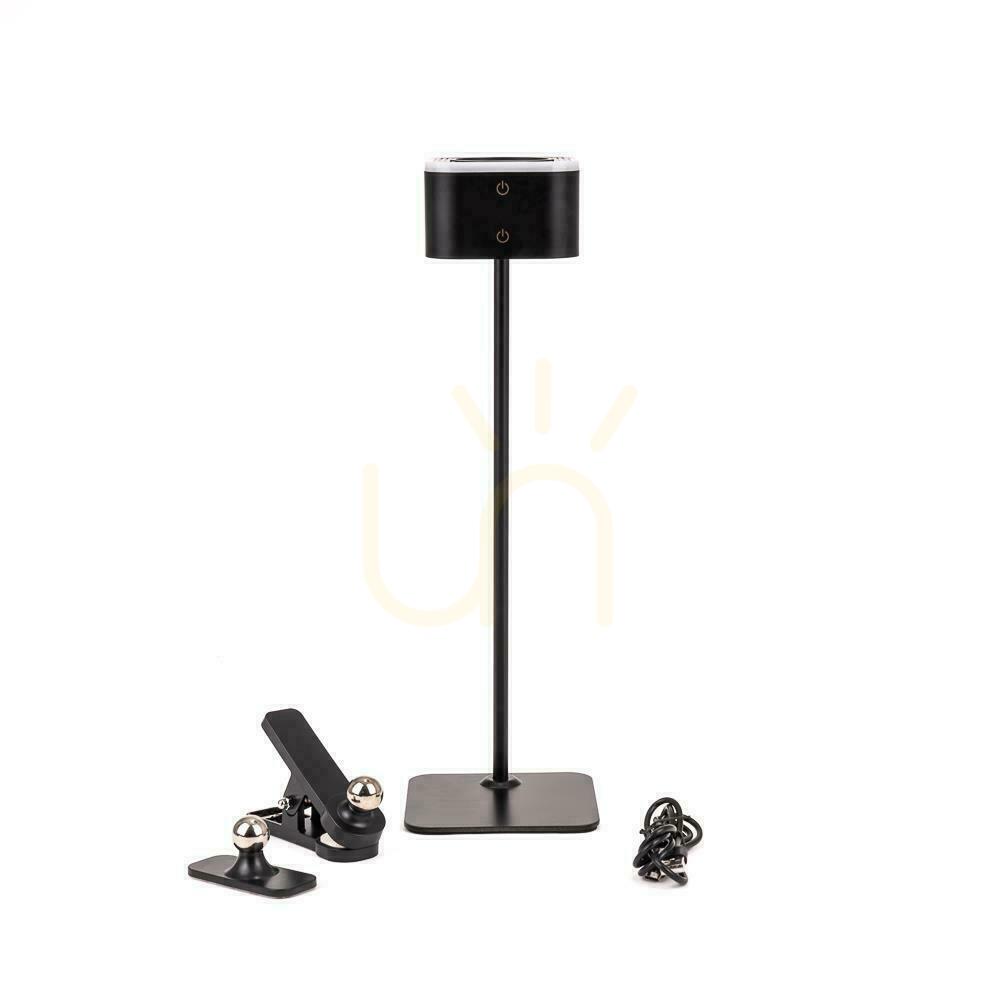 Anzeige V-TAC 4-in-1 Schreibtischlampe 35cm Wallpaper Clip Taschenlampe 3W LED CCT Schwarz VT-10115 3000K-6000K 300lm V-TAC 4-in-1 Schreibtischlampe 35cm Wallpaper Clip Taschenlampe 3W LED CCT Schwarz VT-10115 3000K-6000K 300lm