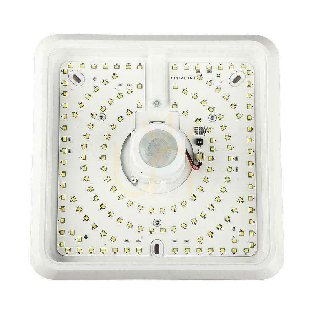 Anzeige LED Plafond V-TAC SAMSUNG CHIP 12W 29x29cm CCT Bewegungsmelder Quadratisch Weiß VT-81003 3000K-4000K-6000K 1100lm 5 Jahre Garantie LED Plafond V-TAC SAMSUNG CHIP 12W 29x29cm CCT Bewegungsmelder Quadratisch Weiß VT-81003 3000K-4000K-6000K 1100lm 5 Jahre Garantie