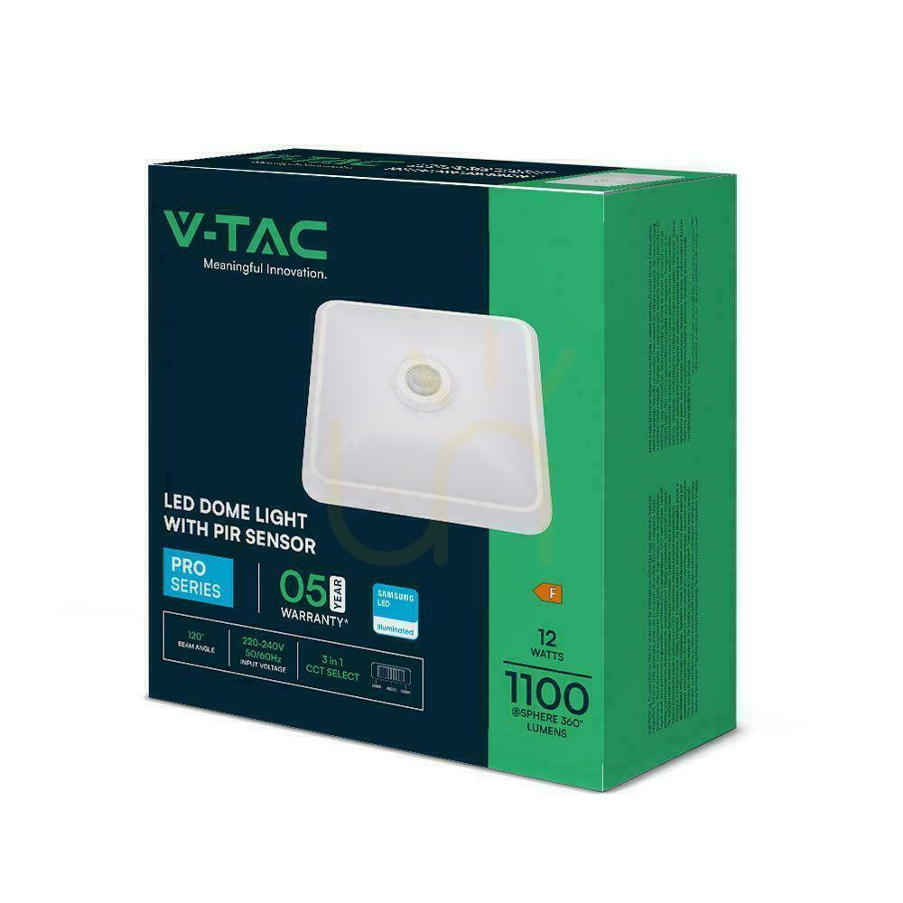Prüfen LED Plafond V-TAC SAMSUNG CHIP 12W 29x29cm CCT Bewegungsmelder Quadratisch Weiß VT-81003 3000K-4000K-6000K 1100lm 5 Jahre Garantie LED Plafond V-TAC SAMSUNG CHIP 12W 29x29cm CCT Bewegungsmelder Quadratisch Weiß VT-81003 3000K-4000K-6000K 1100lm 5 Jahre Garantie