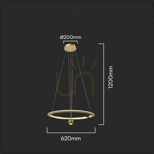 Prüfen V-TAC 46W LED-Pendelleuchte VT-10126 3000K 5500lm