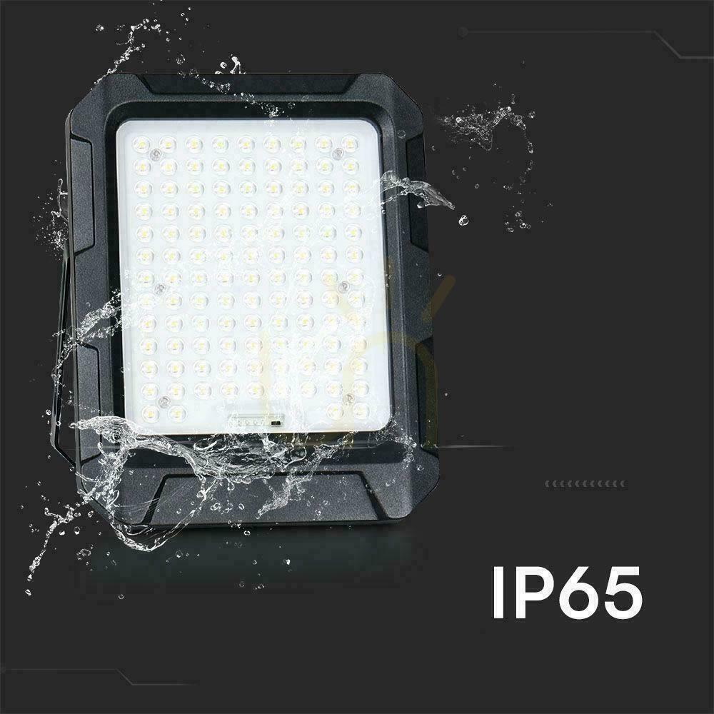 Aussicht V-TAC Solar LED Projektor 10W Fernsteuerung, AUTO, Timer, IP65 Schwarz VT-55W 4000K 1000lm V-TAC Solar LED Projektor 10W Fernsteuerung, AUTO, Timer, IP65 Schwarz VT-55W 4000K 1000lm