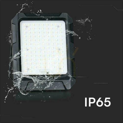Prüfen V-TAC Solar LED Projektor 15W Fernsteuerung, AUTO, Timer, IP65 Schwarz VT-102W 4000K 1800lm