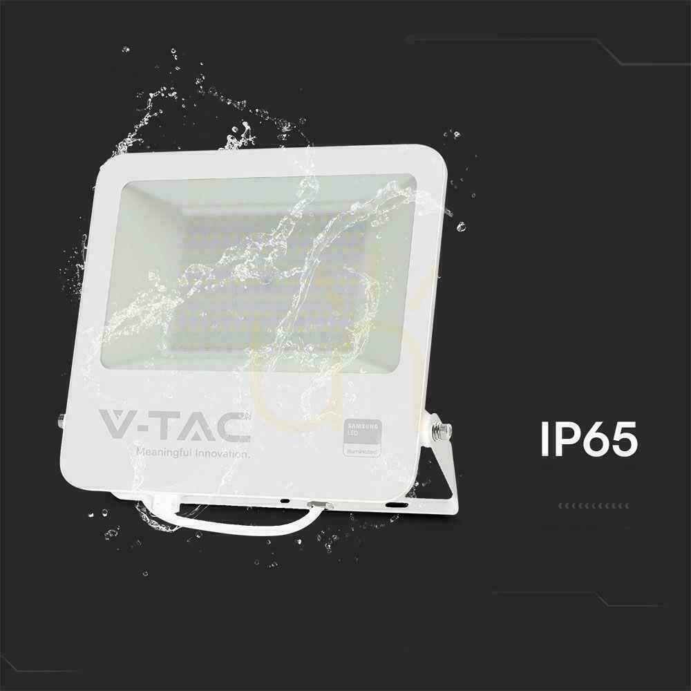 Zeige LED Projektor V-TAC 100W 100Lm/W Kabel 1mb SAMSUNG CHIP Weiß VT-44104 6500K 8700lm 5 Jahre Garantie LED Projektor V-TAC 100W 100Lm/W Kabel 1mb SAMSUNG CHIP Weiß VT-44104 6500K 8700lm 5 Jahre Garantie