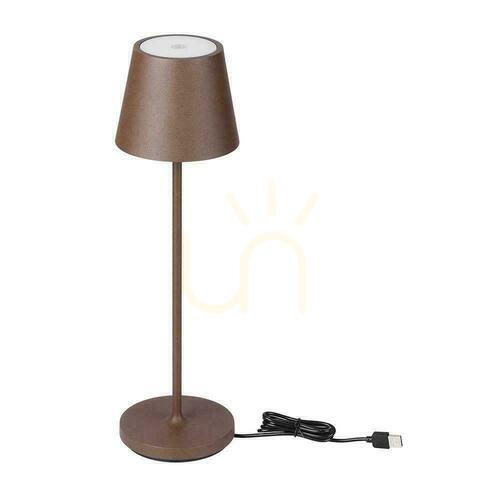 Prüfen V-TAC 1.5W LED-Schreibtisch-Nachtlicht Ladegerät Dimmbar IP54 Bronze, Corten VT-7997 3000K 150lm