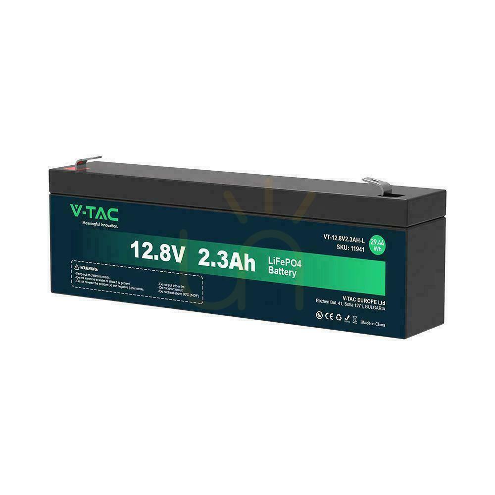 Prüfen LiFePO4 Lithiumeisenphosphat V-TAC 12,8V 2,3AH L178xB35xH60 VT-12,8V 2,3AH-L Akku LiFePO4 Lithiumeisenphosphat V-TAC 12,8V 2,3AH L178xB35xH60 VT-12,8V 2,3AH-L Akku